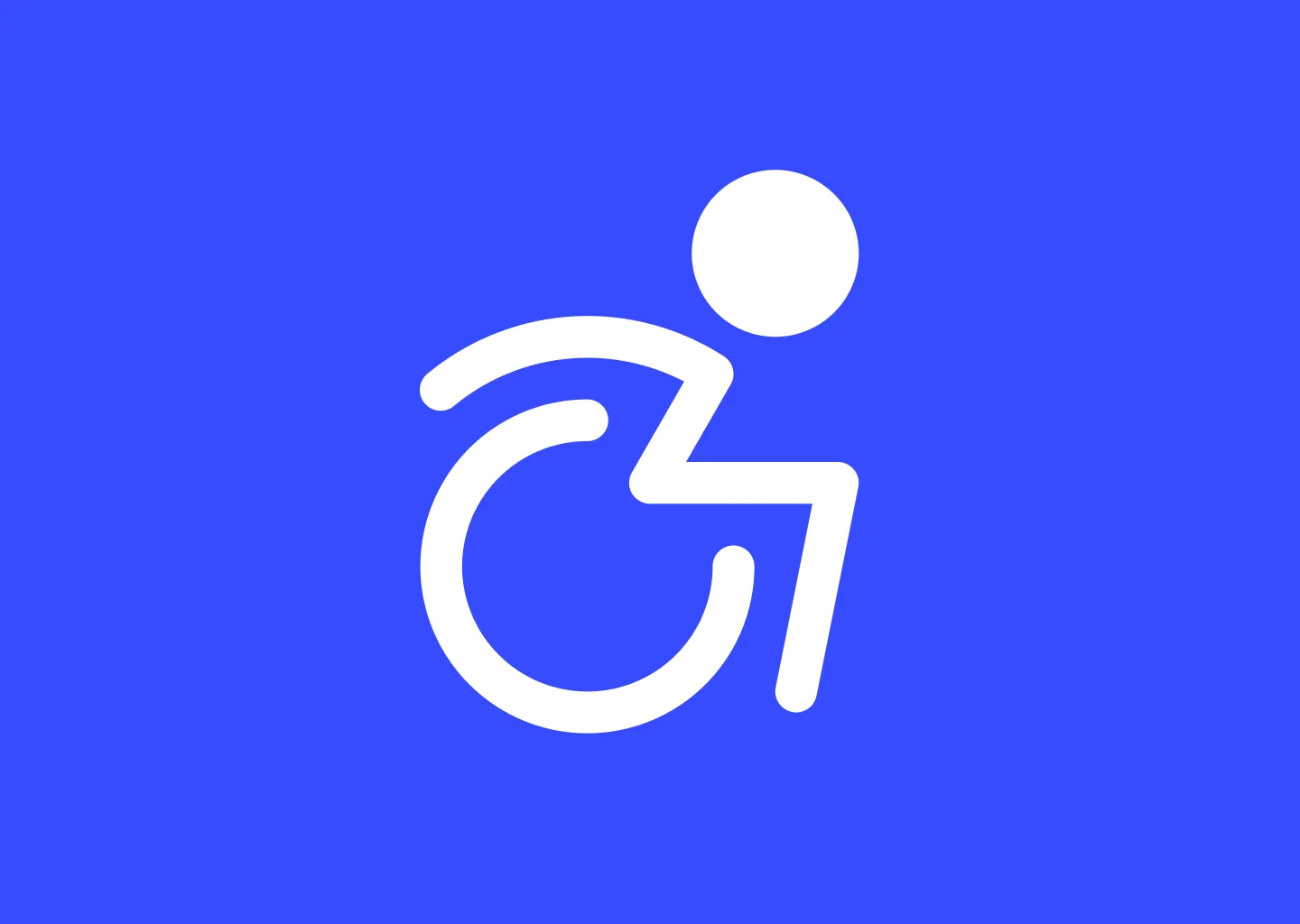 Forward-leaning wheelchair user as if in high speed